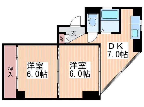 第２白島ビルの物件間取画像